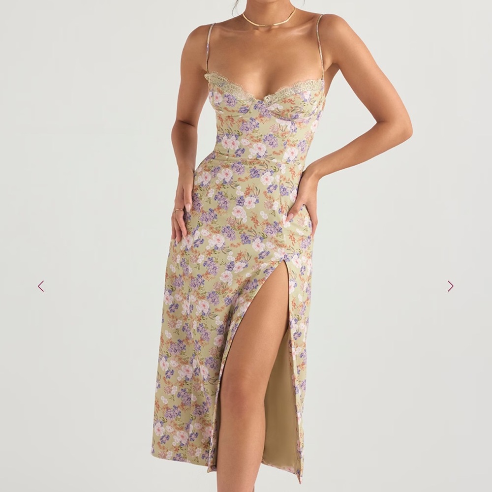 House of CB Charlotte Peony Print Midi Sundress
